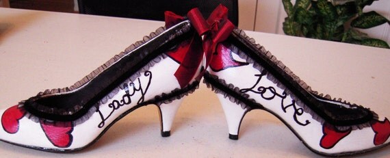 Victorian-esque, dripping-with-cute Lady Love Shoes