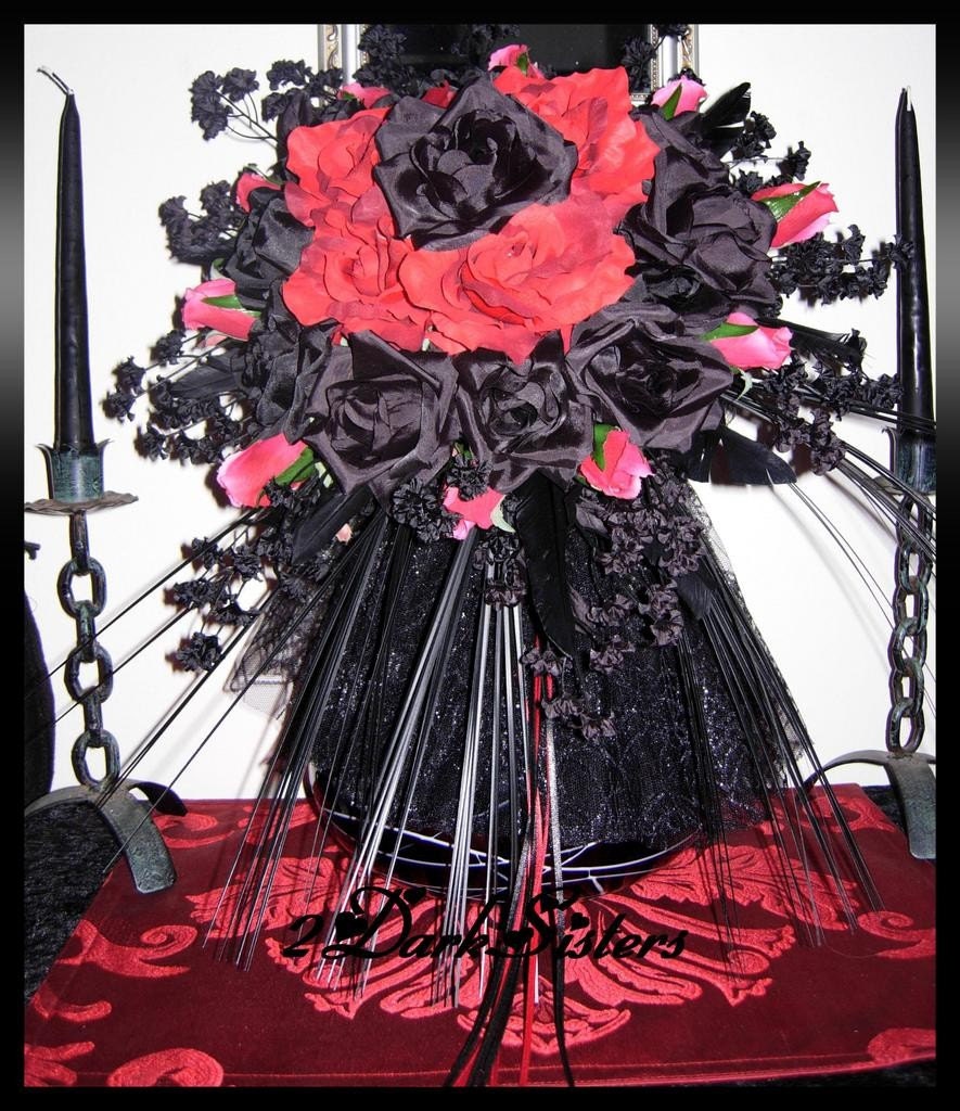 gothic wedding bouquet