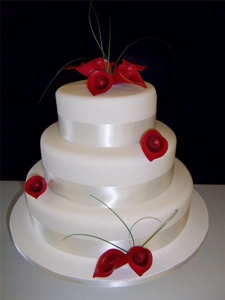 Gum Paste Calla Lily Cake Kit Gumpaste Wedding Cake