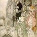 1986 'The Hare and the Tortoise' Arthur Rackham Green Tiger Press Blank Note Card with Envelope