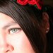 Red and Black Flower Cluster Hair Wrap/Fascinator/Clip