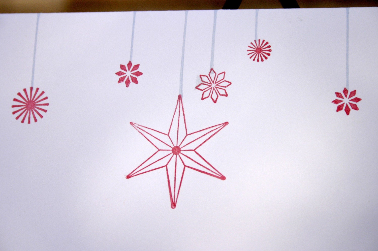 Stars of the Season - set of 10 5 x 7 holiday greeting cards