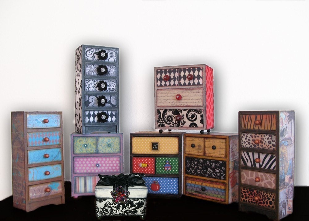 Viennese Waltz Music 4 Drawer Custom Jewelry Trinket Box