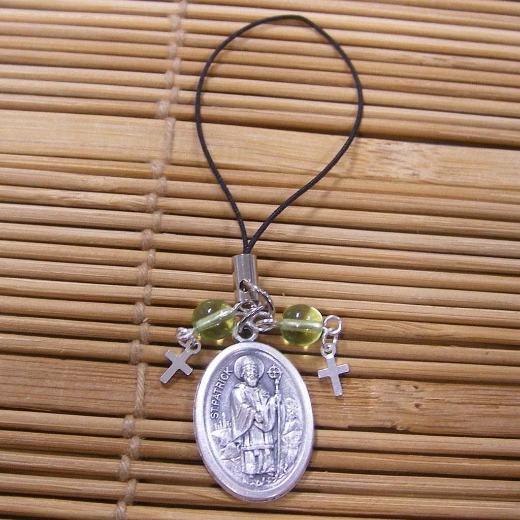 St. Patrick of Ireland Cellphone Charm