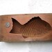 Vintage Japanese Sweets Mold Taiyaki fish shaped cake Kashigata BIG SIZE (P)