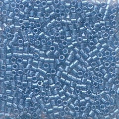 10/0 Delica Beads Inter Color Lined Crystal / Blue DB905 10g