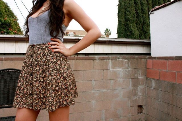 Spring Flowers Mini skirt