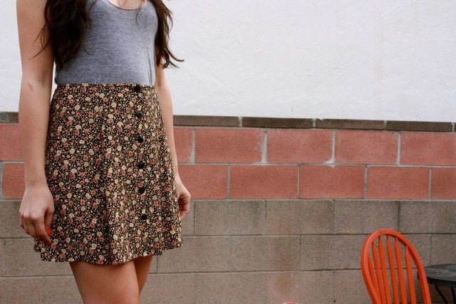 Spring Flowers Mini skirt