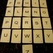 Vintage Set of 26 Full Alphabet Letter Game Cards Smaller Size