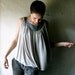 Grey Grecian Yoke top