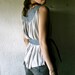 Grey Grecian Yoke top
