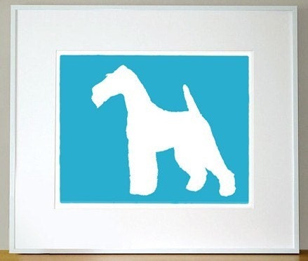 Mod Fox Terrier Print - 8x10