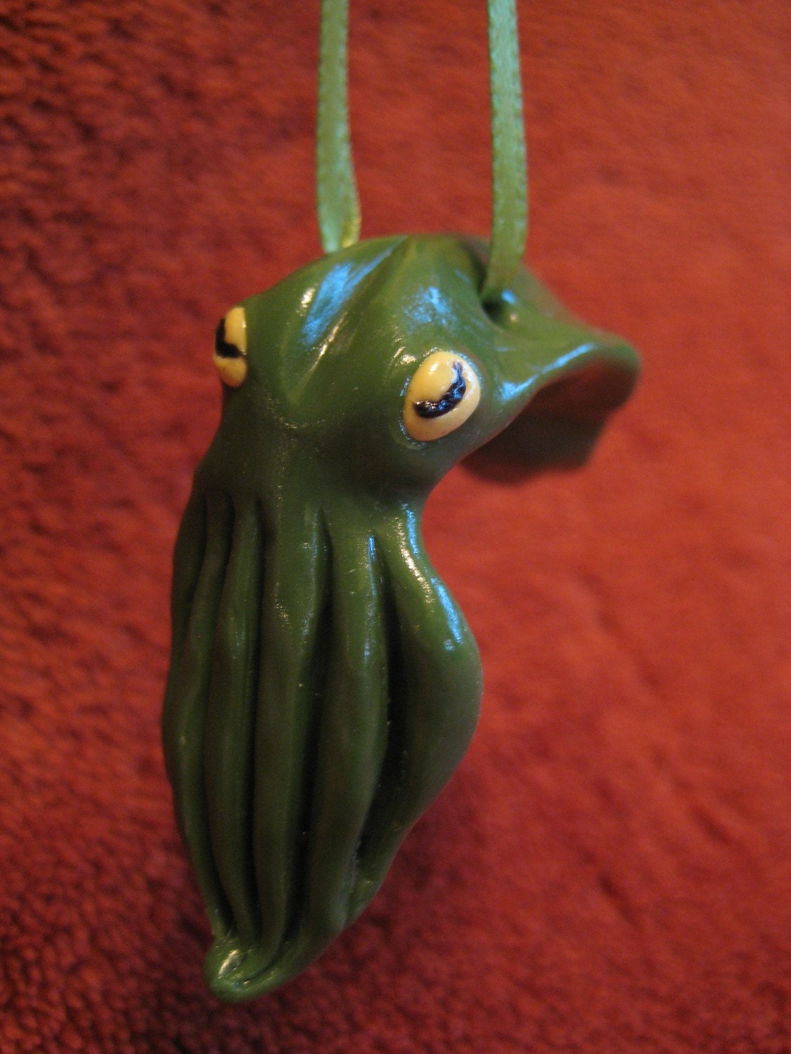 Green Cuttlefish Ornament