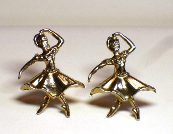 1940s Ballerina Brooch Scatter Pin Set