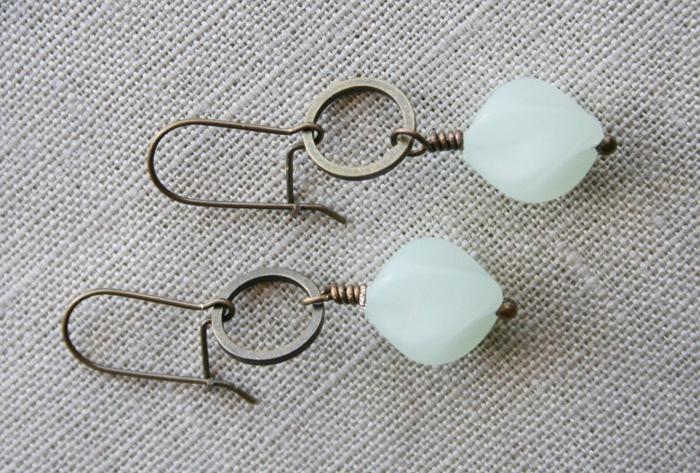 SALE - Minty Earrings