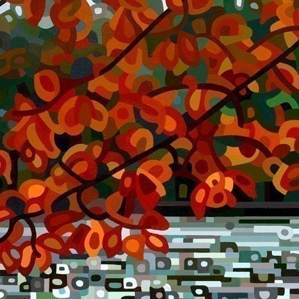 Abstract Fine Art Print - Maple Lake 13x19