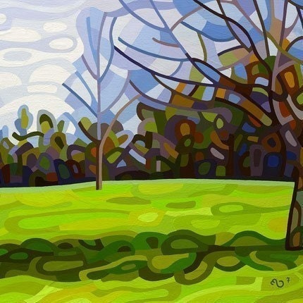 Abstract Fine Art Print - Spring Shadows 8x10