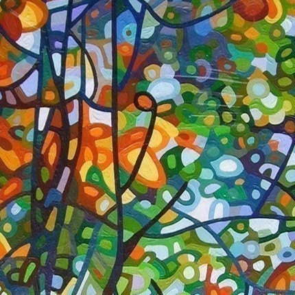 Abstract Fine Art Print 5x7 - Summer Tree