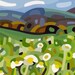 budanart 5x7 Chunky Print - Summer Daisies
