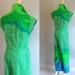 Vintage 1960s MALIA HONOLULU Green Jumper
