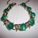 Vintage, Necklace, Choker, Decorative, Soft, Green, Antique, 16 1/2 inches, www.jodaycraf.etsy.com
