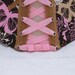 Brown and Pink Floral Corseted Lampshade