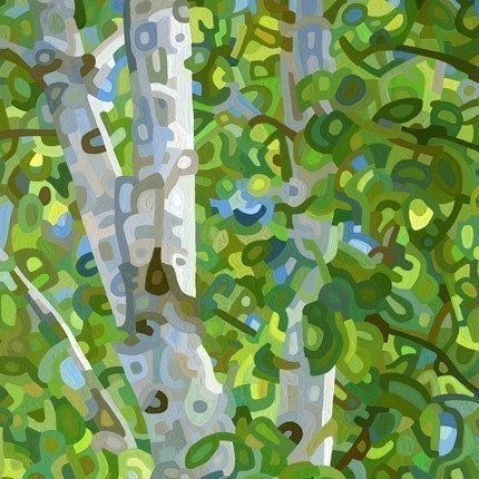 Abstract Fine Art Print - Summer Birches