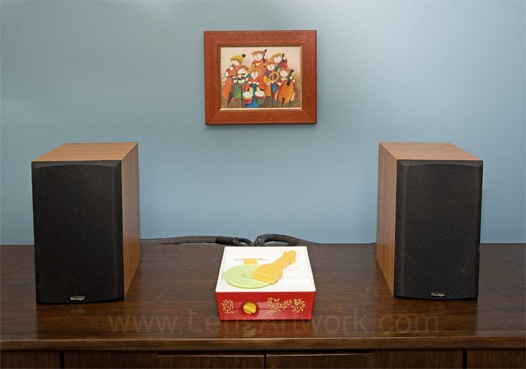 Hi-Fi - fine art giclee print for a kids room