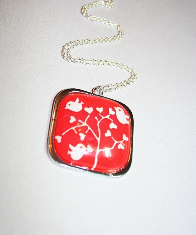 Birds Setting in Tree Necklace by smilesophie on Etsy