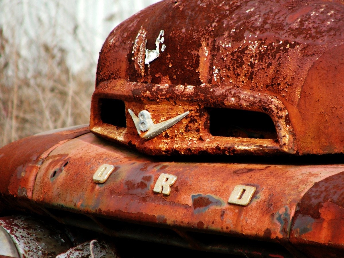 Vintage Ford Tow Truck - Fine Art Photograph - 3 foot wall print