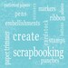 Scrapbooking 12x12 Typography (Word Art) Print - All Scrapbooking Themed