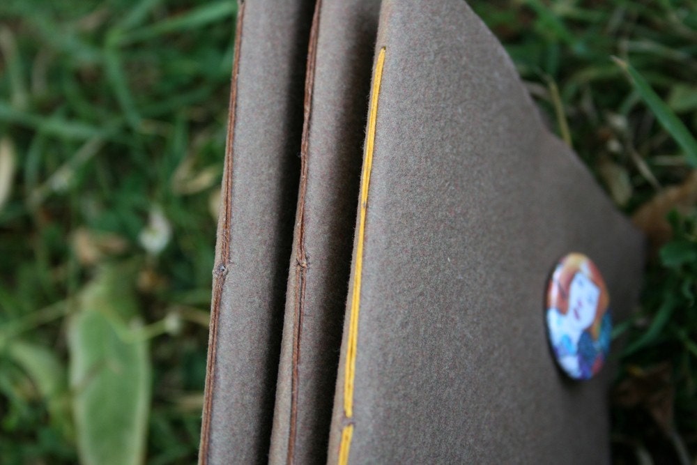 Journal - Recycled Handmade - Brown Cotton