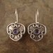 Maple Leaf Earrings with Iolite