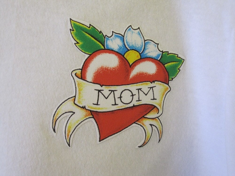 Mom Heart Tattoo art onesie