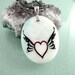 Winged Heart - Hemimorphite - Engraved Stone Pendant