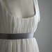 Jane - Wedding Dress - Eco Friendly Long Regency Gown with Cap Sleeves and Empire Waist