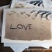 Valentine LOVE Beach Theme Note Cards Set of Three- romantic message written in the sand