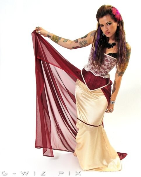 Wild Gypsy Rose, Corset & Skirt Set