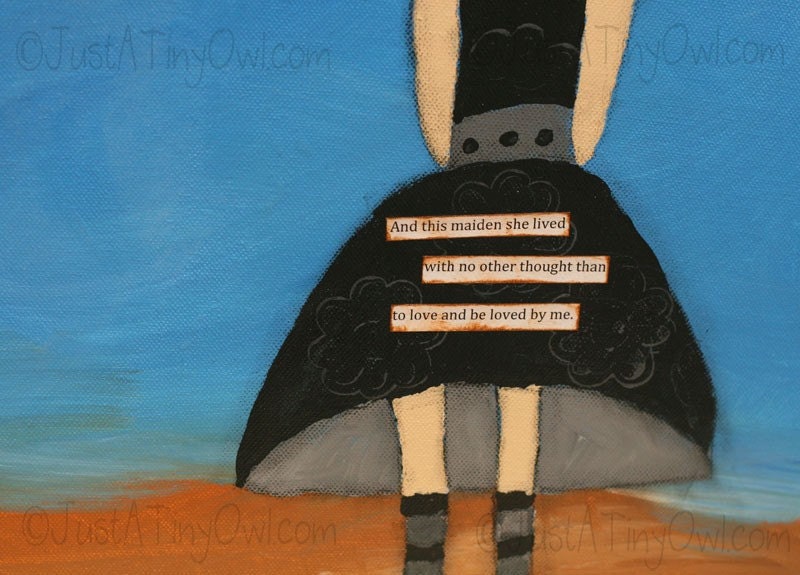 To Love and Be Loved 8x10 Mixed Media Print - Annabel Lee