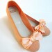 Panama Peach: handmade summer ballet flats from De Bonis Orquera