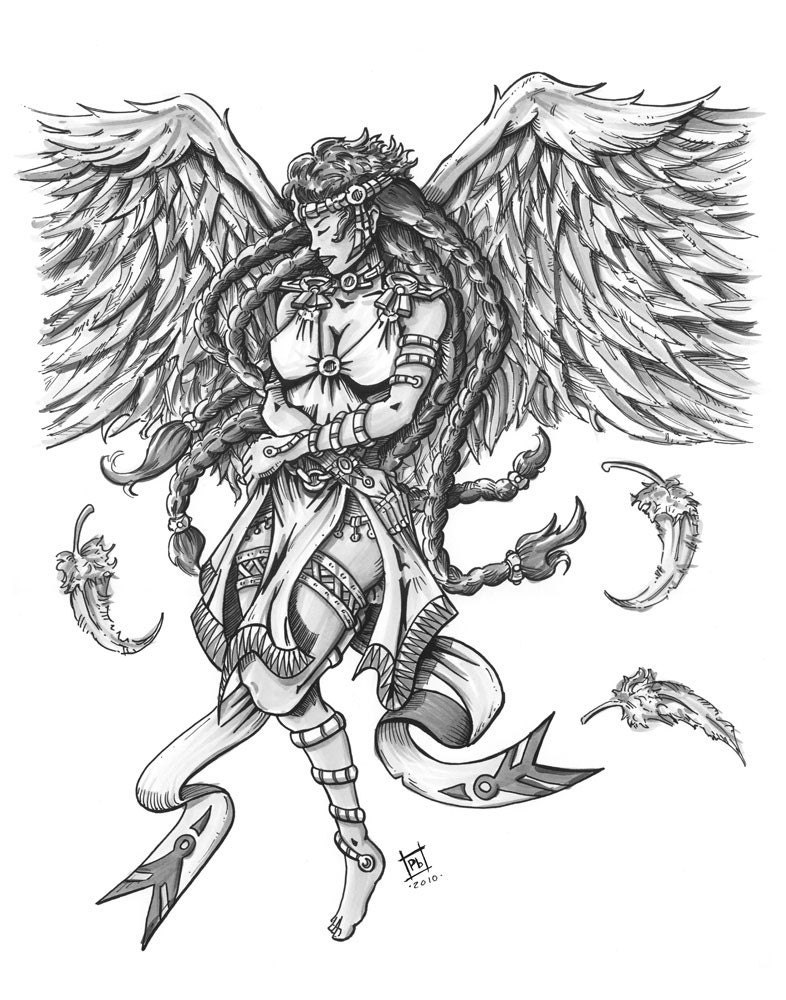 New Year's Angel Illustration