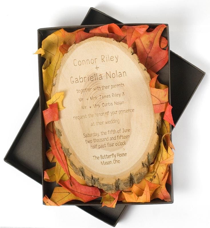 Fall Wedding Invitation - Walking In Fall