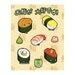 Sushi Sticker Sheet Set
