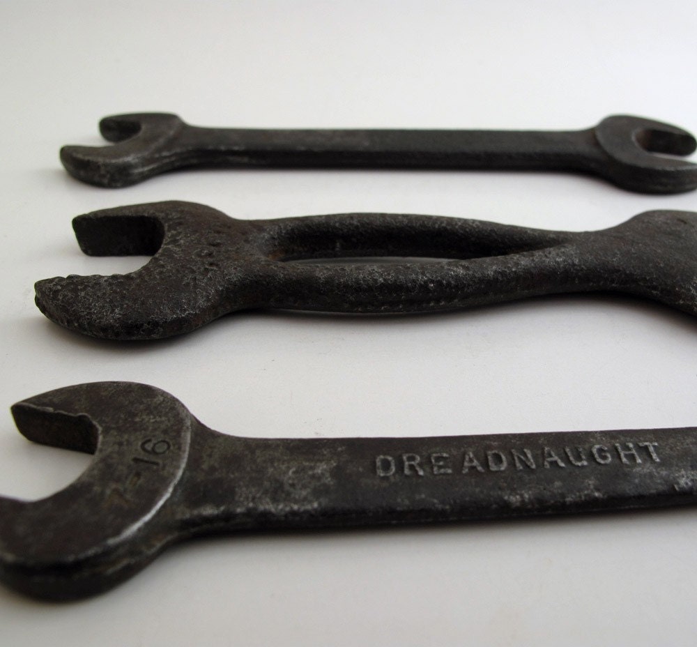 Instant Collection Three Small Vintage Wrenches