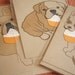 Boris the English Bulldog Happy Birthday Cupcake Blank Note Card with Envelope