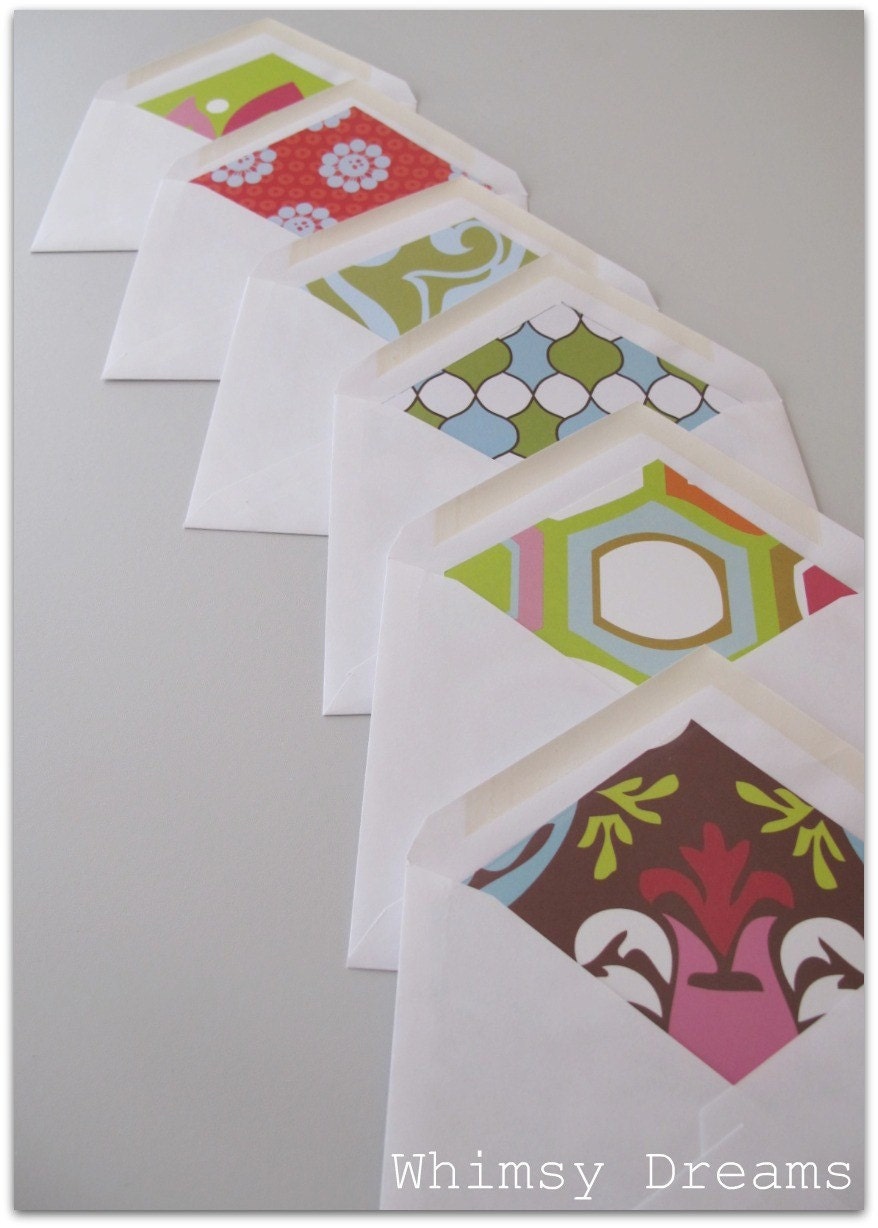 Modern Chic Lined Envelopes