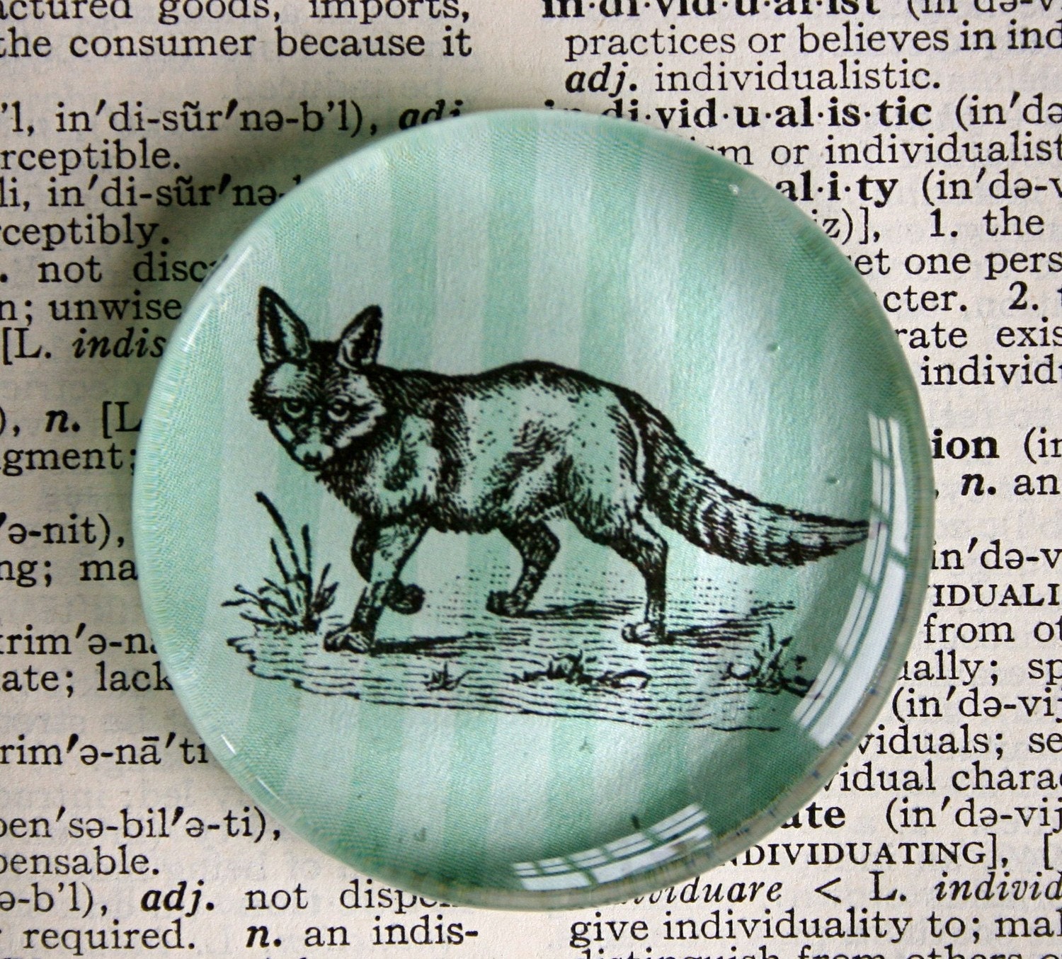 Fox Magnet - Jumbo Glass Magnet