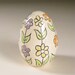 Ceramic Pottery Easter Egg Scandinavian Flower Ceramic Pottery Easter Egg Scandinavian Flower