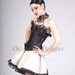 Black Silk Overbust Corset-Made to measure (Your size)