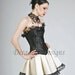 Black Silk Overbust Corset-Made to measure (Your size)